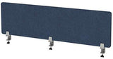 VaRoom Acoustic Desktop Privacy Divider, 23”W x 18”H Sound Absorbing Clamp-on Cubicle Desk Divider Partition Panel in Light Grey Tackable Fabric