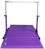 Z Athletic Adjustable Kip Bar and Gym Mat for Children's In Home Gymnastics Multiple Sizes and Colors