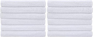Utopia Towels 12 Pack Kitchen Bar Mop Towels 16 x 19 inches, White Bar Towels and Cleaning Towels
