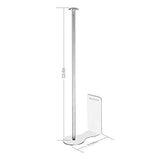 Adhesive Wall Mounted Paper Towel Holder – Quick Load Stainless Steel Kitchen Tissue Dispenser For Vertical & Horizontal Installation – For Kitchen Wall, Under Cabinet, Bathroom (Silver, 3.9Wx12.4H)