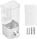 AIFUSI Soap Dispenser Wall Mount, Hand Liquid Shampoo Shower Gel Dispenser Manual Commercial Lotion Container for Bathroom Kitchen Office(15.2oz)