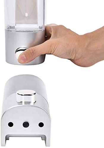 AIFUSI Soap Dispenser Wall Mount, Hand Liquid Shampoo Shower Gel Dispenser Manual Commercial Lotion Container for Bathroom Kitchen Office(15.2oz)