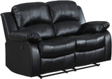 Homelegance Resonance 83" Bonded Leather Double Reclining Sofa, Brown