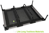 Niubya 48 Inches XLarge Elevated Dog Cot with Canopy, Durable 1680D Oxford Fabric Pet Bed for Indoor and Outdoor Use
