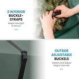 Rolling Large Christmas Tree Storage Bag - Fits Upto 9 ft. Artificial Disassembled Trees, Durable Handles & Wheels for Easy Carrying and Transport by ZOBER