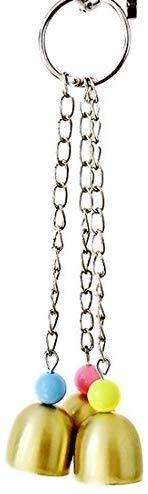 BWOGUE 5pcs Bird Parrot Toys Hanging Bell Pet Bird Cage Hammock Swing Toy Hanging Toy for Small Parakeets Cockatiels, Conures, Macaws, Parrots, Love Birds, Finches