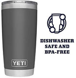 YETI Rambler 20 oz Stainless Steel Vacuum Insulated Tumbler w/MagSlider Lid