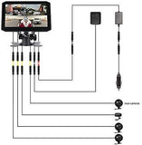 Vsysto Dash cam Backup Camera Front/Rear/Sides 4 Channels Waterproof Lens for Truck/Bus/Trailer/RV/Tractor DVR Camera Recording System with Dual Waterproof Infrared Night Vision Lens, 7.0'' Monitor