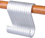 ACMETOP S Hooks, 12 Pack Aluminum S Shaped Hooks, Matte Finish S Hooks for Hanging Pots and Pans, Plants, Coffee Cups, Clothes, Towels in Kitchen, Bedroom, Bathroom, Office and Garden(Matte Silver)