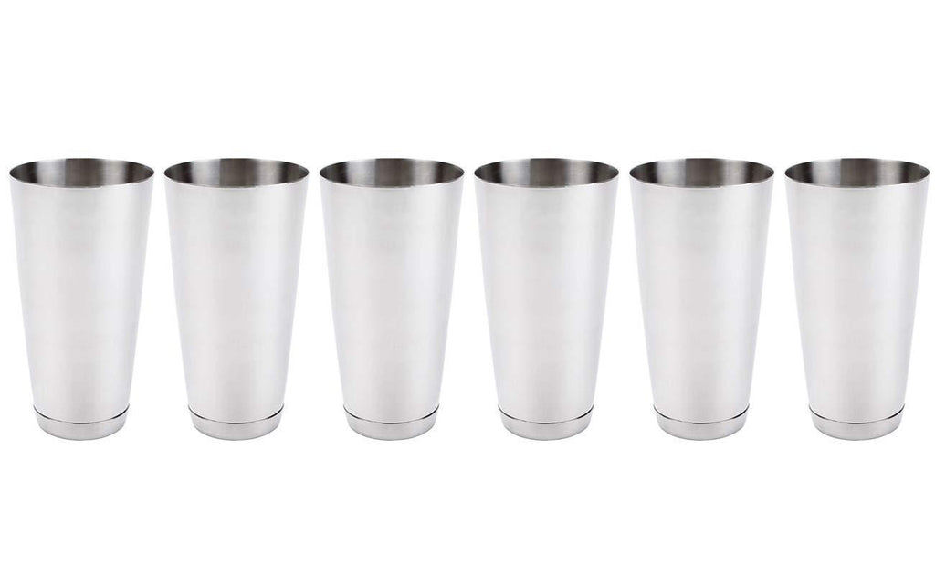 (4 Pack) 30-Ounce Cocktail Mixing Shaker Tin - Silver Glitter, Boston Shaker for Professional Bartenders, Commercial Grade Stainless Steel Bar Cheater Tins