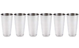 (4 Pack) 30-Ounce Cocktail Mixing Shaker Tin - Silver Glitter, Boston Shaker for Professional Bartenders, Commercial Grade Stainless Steel Bar Cheater Tins
