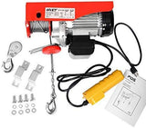 Goplus 1320LBS Lift Electric Hoist Crane Remote Control Power System, Carbon Steel Wire Overhead Crane Garage Ceiling Pulley Winch w/Emergency Stop Switch, UL Approval