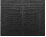 Canditree Storage Shed Poly Rattan for Garbage Cans, Garden Tools, Bin Shed for Patio Backyard Garden 60.2"x30.7"x47.2", Brown