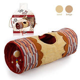 ALL FOR PAWS Crinkle Cat Tunnel Tube Collapsible Play Toy Fun for Rabbits, Kittens, and Dogs