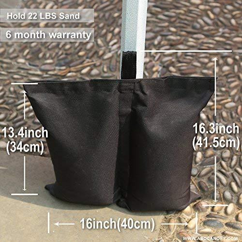 ABCCANOPY Industrial Grade Weights Bag Leg Weights for Pop up Canopy Tent 4pcs-Pack ¡