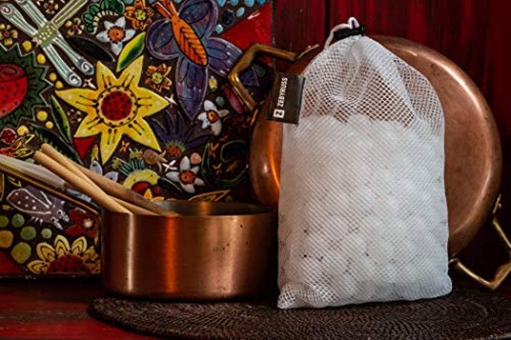 250 Premium Sous Vide Balls with Mesh Bag for Easy Drying. Reduces Heat Loss & Water Evaporation. Works as A Universal Container Lid, For Sous Vide Cookers and Precision Immersion Circulators