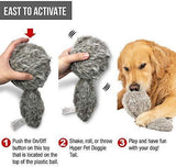 Hyper Pet Doggie Tail Interactive Plush Dog Toys(Wiggles, Vibrates, and Barks – Dog Toys for Boredom and Stimulating Play,Color Varies)