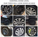 Automotive Tire Shine Spray,Lustrous, Long Lasting Shine, Best Tire Dressing Car Care Protectant Kit for Car Tires After Car Wash, Car Detailing Kit for Wheels and Tires (Black, 4 oz(120ml))