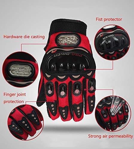 MUYDZ Upgraded Full Finger Knuckle Motorcycle Motorbike Powersports Racing Safety Gloves Outdoor Gloves for Men and Women
