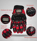 MUYDZ Upgraded Full Finger Knuckle Motorcycle Motorbike Powersports Racing Safety Gloves Outdoor Gloves for Men and Women