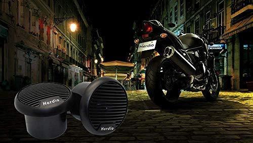 Herdio 3 Inch Waterproof Marine Speakers 2 Way Full Range Audio Stereo System Motorcycle Speaker with MAX Power 140 W (Pair) for Motorcycle,Boat,UTV,ATV,Golf Carts,Powersports,CAR,SPA,Hottub(Black)