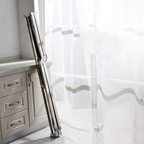 iEllevie Foldable Double Rods Stainless Steel Expandable Clothes Drying Rack Rust-Proof Guarantee, 55-95 Inch
