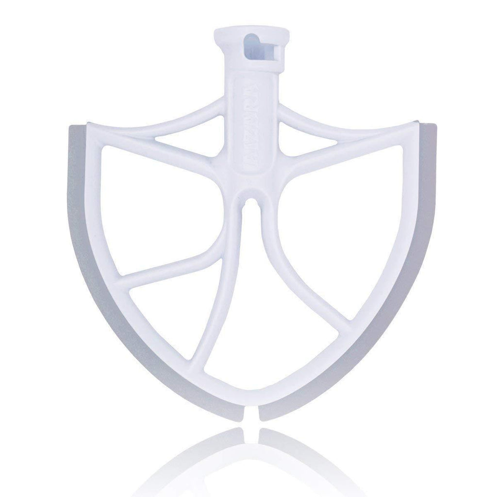 AIZARA Flex Edge Beater for KitchenAid Bowl-Lift Stand Mixer 6 Quart Flat Beater with Silicone Edges for 6 QT Kitchen Aid Stand Mixer,Bowl Scraper Blade Paddle