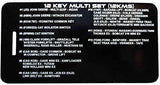 Construction Equipment Master Keys Set-Ignition Key Ring for Heavy Machines, 36 Key Set