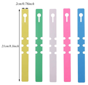 Useekoo Plastic Plant Nursery Garden Labels, 600 Pcs Wrap Around Plastic Tree Tag, Pot Marker Garden Stake Tags (21x2cm, 5color)