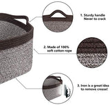 Goodpick Cube Storage Bins - Shelf Baskets for Storage Towel Book Cloth Storage Bins for Office Woven Basket for Shelves Baby Laundry Basket Toys Storage Basket Closet Storage Basket, 13''x9.8''x 9''
