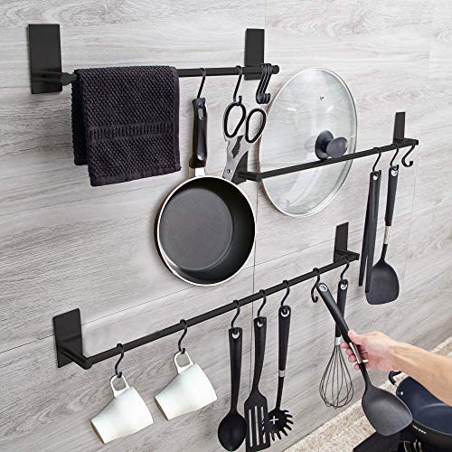 ACMETOP S Hooks, 12 Pack Aluminum S Shaped Hooks, Matte Finish S Hooks for Hanging Pots and Pans, Plants, Coffee Cups, Clothes, Towels in Kitchen, Bedroom, Bathroom, Office and Garden(Matte Silver)