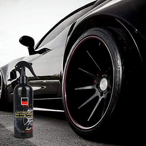 Automotive Tire Shine Spray,Lustrous, Long Lasting Shine, Best Tire Dressing Car Care Protectant Kit for Car Tires After Car Wash, Car Detailing Kit for Wheels and Tires (Black, 4 oz(120ml))