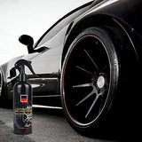 Automotive Tire Shine Spray,Lustrous, Long Lasting Shine, Best Tire Dressing Car Care Protectant Kit for Car Tires After Car Wash, Car Detailing Kit for Wheels and Tires (Black, 4 oz(120ml))