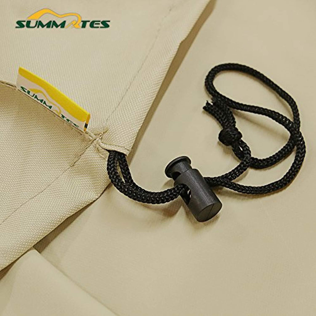 Summates Patio Umbrella Cover,Fits Most Umbrellas up to 10Ft in Diameter, Color Tan