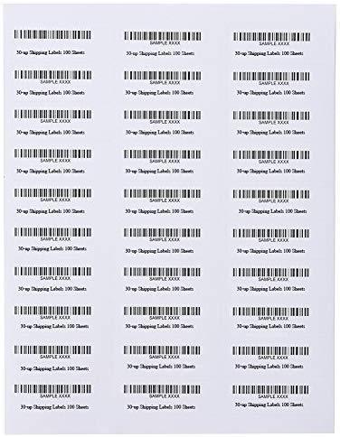 100 Sheets Sticker Labels Shipping Address Labels for Laser/Ink Jet Printer (2-up)