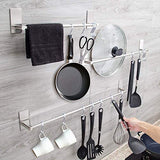 ACMETOP S Hooks, 12 Pack Aluminum S Shaped Hooks, Matte Finish S Hooks for Hanging Pots and Pans, Plants, Coffee Cups, Clothes, Towels in Kitchen, Bedroom, Bathroom, Office and Garden(Matte Silver)