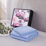 100% Washed Cotton Duvet Cover 3 Piece, Comforter Cover California King Size, Ultra Soft with Zipper Closure, Corner Ties, Simple Bedding Style, Gray White Plaid by SORMAG
