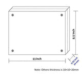 Acrylic Picture Frame 5x7", Double Sided Magnetic Photo Frames 20% Thicker Blcoks, Frameless Desktop Display Retail Gift Box Package (0.95inch, 5 Pack)