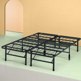 Zinus Shawn 14 Inch SmartBase Mattress Foundation / Platform Bed Frame / Box Spring Replacement / Quiet Noise-Free / Maximum Under-bed Storage, Queen