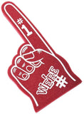 Astek 18 Inch We're Number 1 Finger Team Color Cheerleading Foam Hand Pompom for Sports