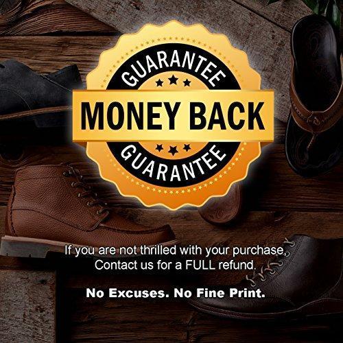 TAKAVU 6.7" Horsehair Shoe Shine Brush - 100% Soft Genuine Horse Hair Bristles - Unique Concave Design Wood Handle - Comfortable Grip, Anti Slip - for Boots, Shoes & Other Leather Care (#1)