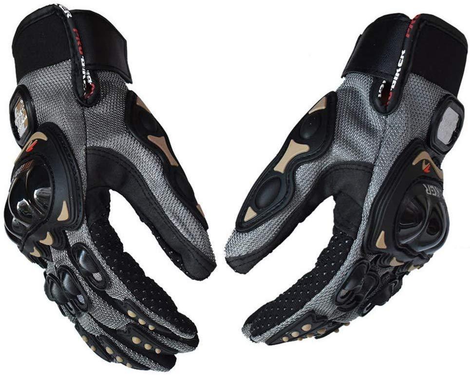 MUYDZ Upgraded Full Finger Knuckle Motorcycle Motorbike Powersports Racing Safety Gloves Outdoor Gloves for Men and Women