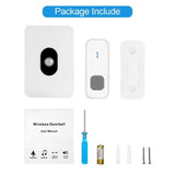 Wireless Doorbell ,Waterproof Door Chime Kit with 1 Push Button,1 Plug-in Receiver,55 Melodies ,5 Level Volume,Night Light and LED Indicator Operating at 1000ft for Home Office