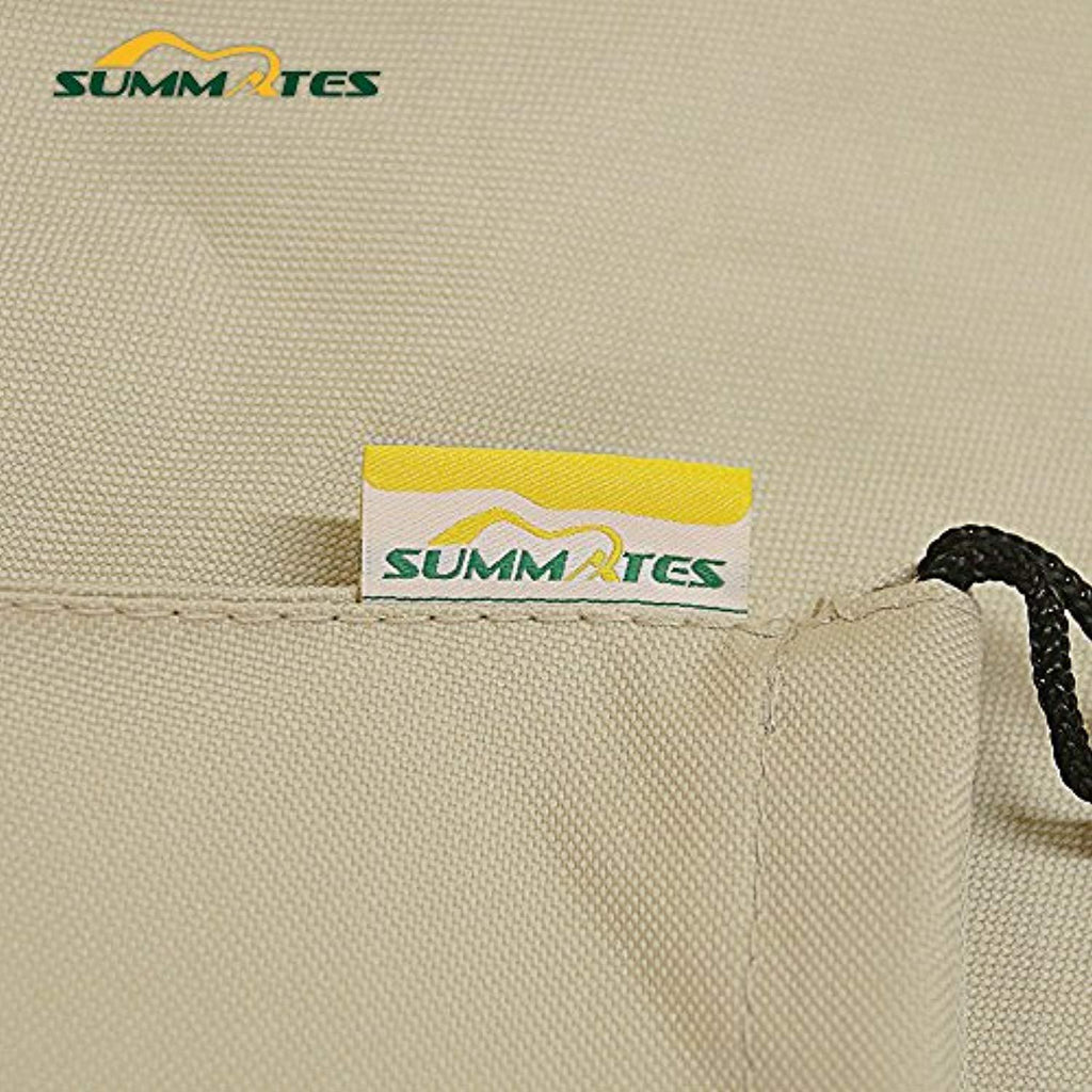 Summates Patio Umbrella Cover,Fits Most Umbrellas up to 10Ft in Diameter, Color Tan