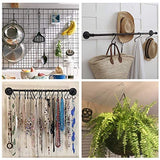 ACMETOP S Hooks, 12 Pack Aluminum S Shaped Hooks, Matte Finish S Hooks for Hanging Pots and Pans, Plants, Coffee Cups, Clothes, Towels in Kitchen, Bedroom, Bathroom, Office and Garden(Matte Silver)