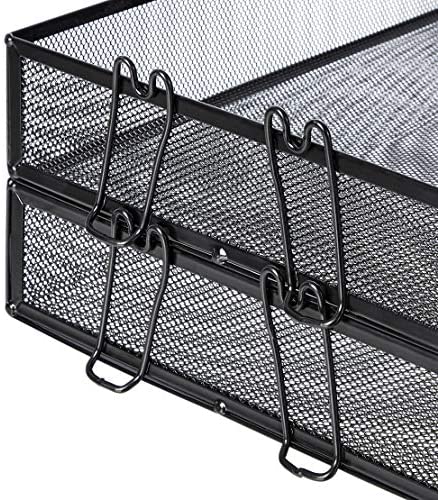 Veesun Two-Tier Stackable File Paper Tray Desk Organizer