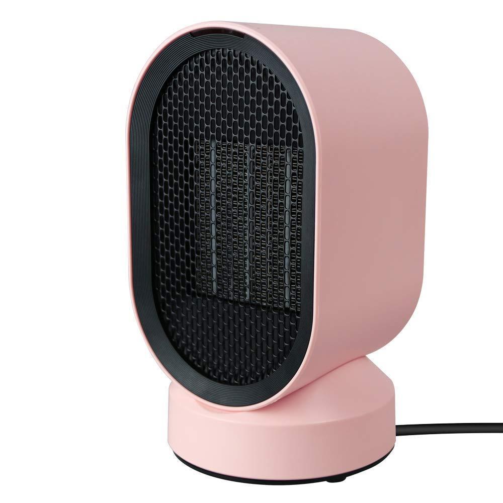 lifeholder Space, Small Ceramic with Over with Over Heating and Tip Over Protection, Personal Electric Auto Rotary Emit Warm and Natural Wind, Portable Heater for Bedroom, Office,
