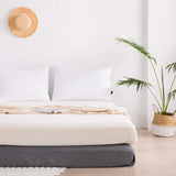 Goose Down Feather Pillow for Sleeping, Waterproof & Oil Stain-Resistant 100% Cotton Shell Hypoallergenic Bed Pillow for Home & Hotel Collection, 2 Pack/Standard Size by SORMAG