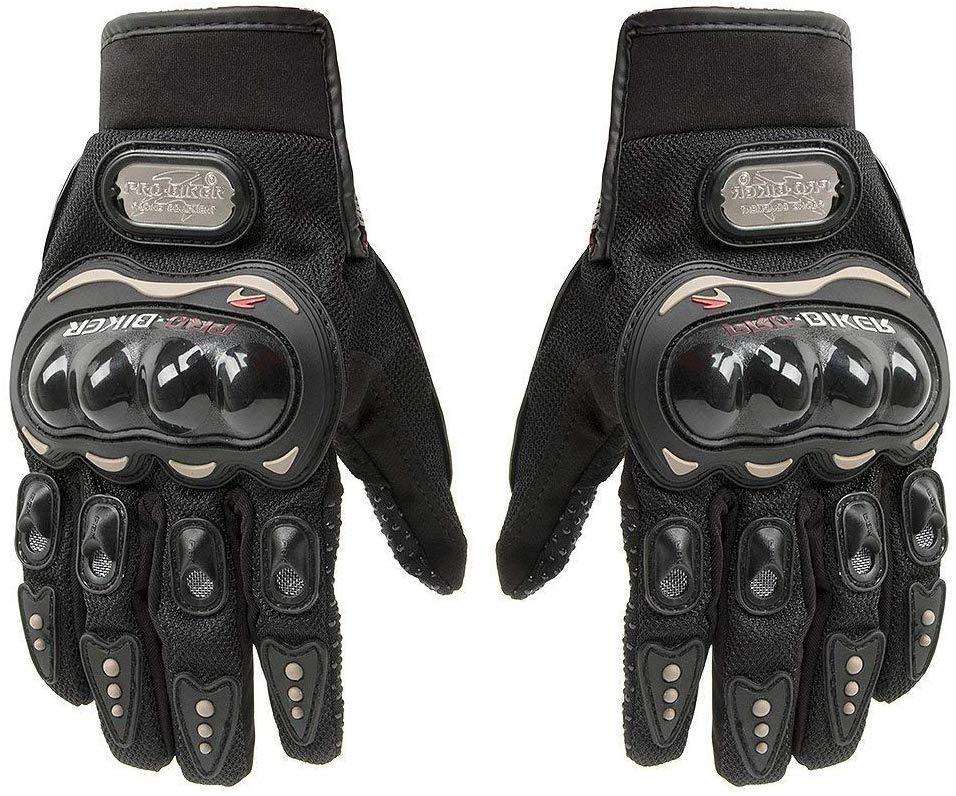 MUYDZ Upgraded Full Finger Knuckle Motorcycle Motorbike Powersports Racing Safety Gloves Outdoor Gloves for Men and Women