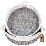 Goodpick 2pack Cotton Rope Basket - Woven Storage Basket - 9.8